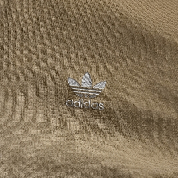 Adidas Beige Hoodie with Logo Kids Size XL - Picture 2 of 7